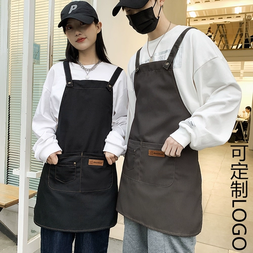 Водонепроницаемый фартук, чай с молоком для маникюра для работы, делается под заказ, рабочая одежда, с печатью вашего логотипа