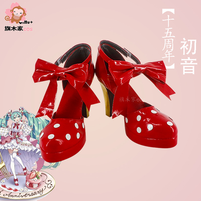 taobao agent Commemorative footwear, strawberry high heels, cosplay