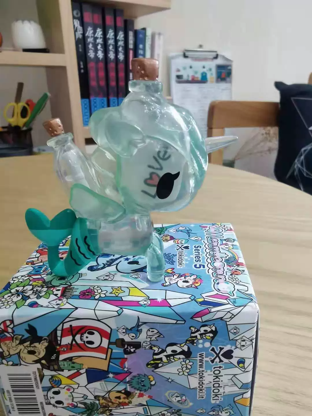 Tokidoki Прозрачный единорог слепое подтверждение снежный кристалл кристалл океан дрейфующая бутылка луна бог принцесса