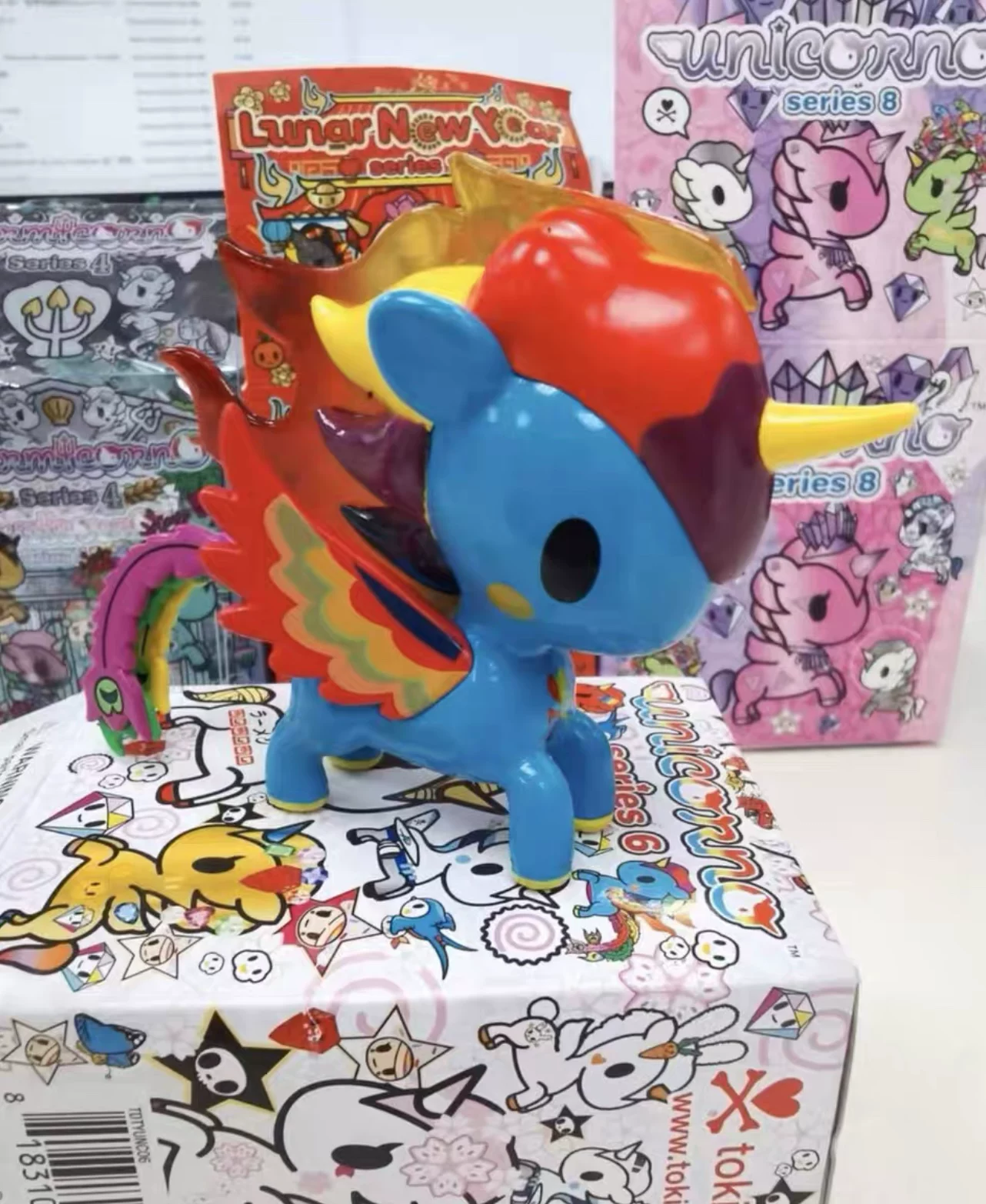 Tokidoki Прозрачный единорог слепое подтверждение снежный кристалл кристалл океан дрейфующая бутылка луна бог принцесса