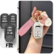 F4 Key (белый рукав слоновой кости)+розовая кожа веревка+розовый мини -мини -миниму