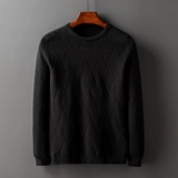 Комплект, трендовый демисезонный осенний свитер, мужская флисовая трикотажная рубашка, лонгслив, увеличенная толщина