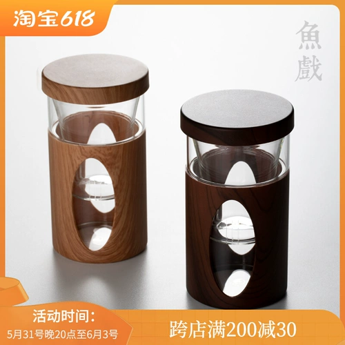 Креативная стеклянная чайная чашка для домашнего использования, портативный чай