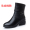 K6661 black plush cotton boots