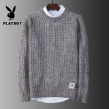 Playboy, цветной свитер с круглым воротником, лонгслив, изысканный стиль, свободный крой, осенний