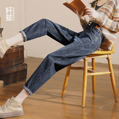 taobao agent Spring autumn retro jeans, 2023, high waist