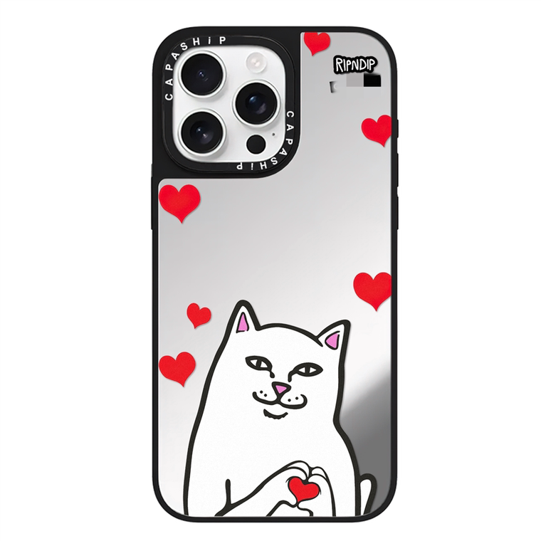 Cats Middle Finger Green Alien iPhone Case
