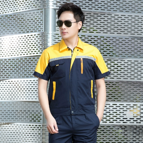 Летний комбинезон, униформа подходит для мужчин и женщин, короткий рукав