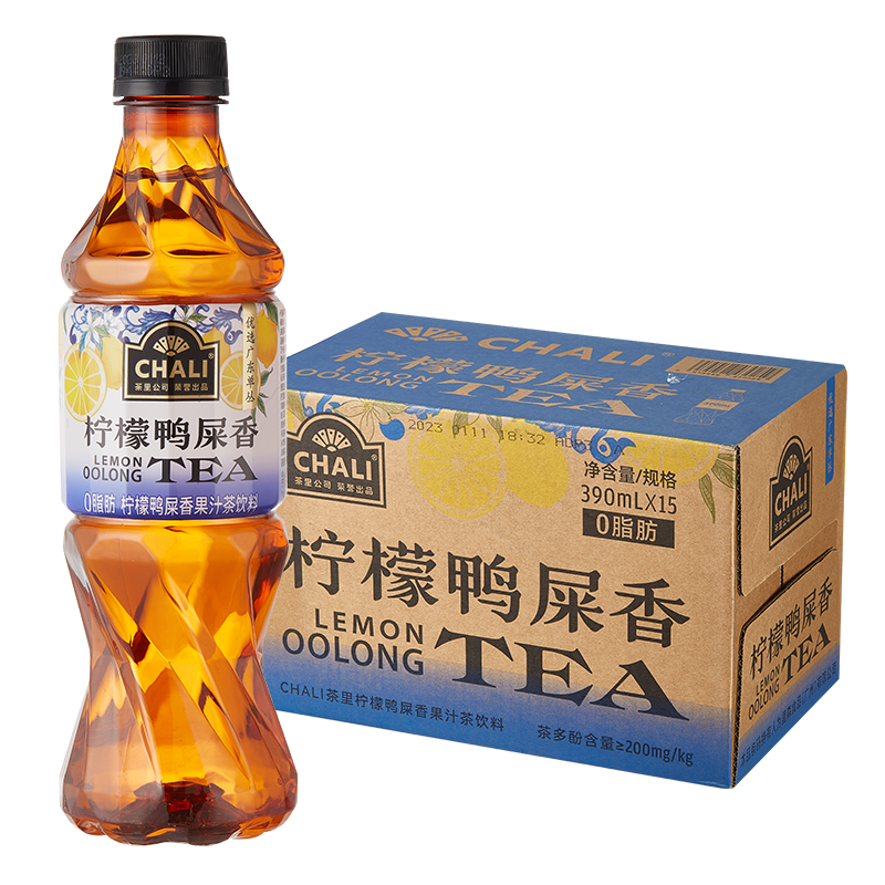 【百亿补贴】CHALI 山茶花栀香鸭屎香口渴解暑必备水果茶饮料*6瓶