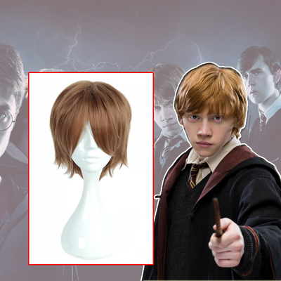 taobao agent Cosplay wig Harry Potter Ron Weasley brown short hair daily original fake hair
