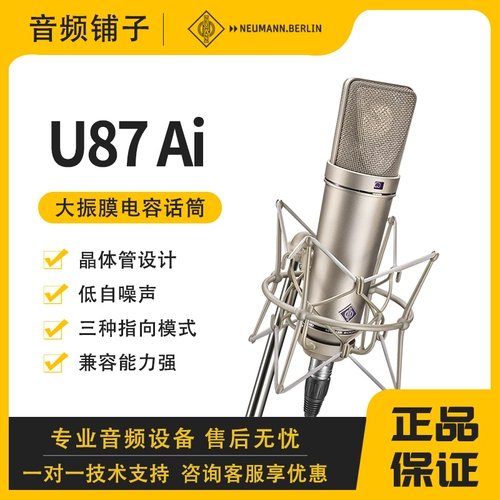 Neumann/Nuoyin Man U87 AI Professional Studing Studio Studio Microphone Anchor Live Trobodcy Compacitor Microfane Microphone