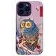 Trippy 3D Owl Cases Covers Embroidered iPhone 15, iPhone 14, iPhone 13, iPhone 12, iPhone 11