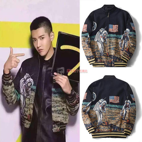 春秋季男装新品bigbang gd 权志龙北京演唱会棒球服明星同款外套