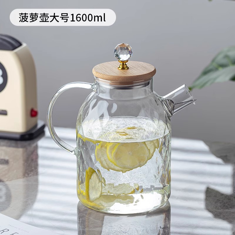 透明木盖兰陵壶1600ml