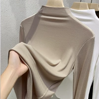 Хаки, высокий воротник