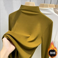 Зеленый, флисовый, высокий воротник