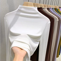 Белый, высокий воротник