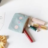 Милые румяна, маленький портативный кошелек, свежие монеты, картхолдер, сумка-органайзер, простой и элегантный дизайн, в корейском стиле