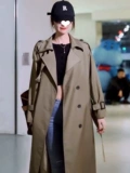 Длинный плащ, дизайнерская расширенная весенняя куртка, пальто, 2024 года, средней длины, подходит для подростков, изысканный стиль