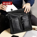 Вместительная и большая сумка на одно плечо, из натуральной кожи