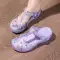 VEBLEN Baotou Crocs Nữ Mary Jane Dép Đế Dày Chống Trượt Jelly Mới Đi Biển Kỳ Nghỉ Đi Biển Dép dép tĩnh điện 