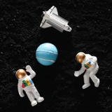 Космический магнит на холодильник, креативный трехмерный космонавт, украшение, сильный магнит, в 3d формате, популярно в интернете