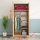 Tủ quần áo đơn giản gỗ hiện đại cho thuê phòng tối giản với phòng ngủ tập thể trẻ em lắp ráp lưu trữ tủ quần áo lớn kinh tế - Buồng