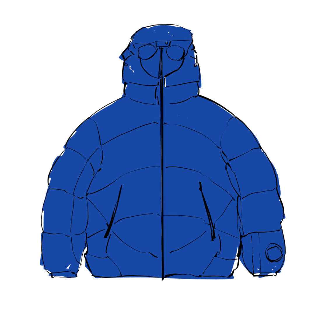 Company PUFFA BRIGHT COBALT CP羽绒服