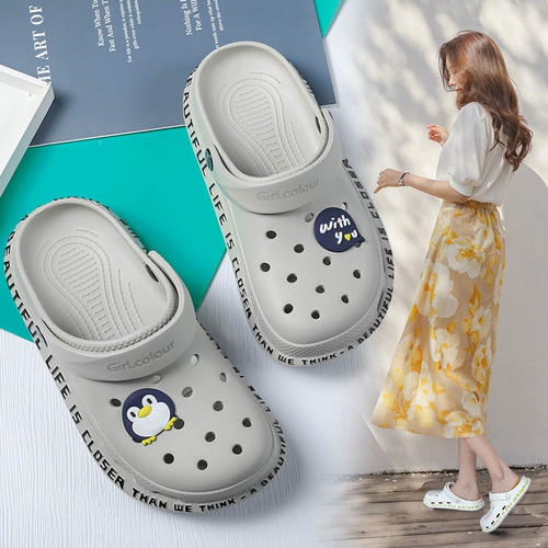 Tide, тапочки в стиле Crocs, летние мюли, нескользящие модные пляжные женские тапочки, коллекция 2024 года, мягкая подошва, семейный стиль, подходят для носки на улице