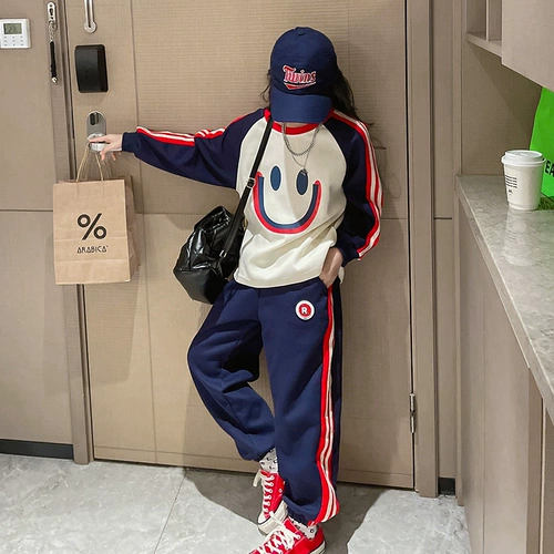 Весенний детский демисезонный комплект, коллекция 2023, в западном стиле, популярно в интернете, подходит для подростков