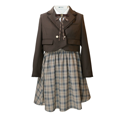 Оригинальная униформа, мини-юбка, комплект, ретро юбка, цвет, 3 предмета