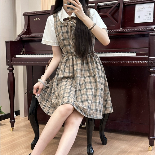 Оригинальная униформа, мини-юбка, комплект, ретро юбка, цвет, 3 предмета