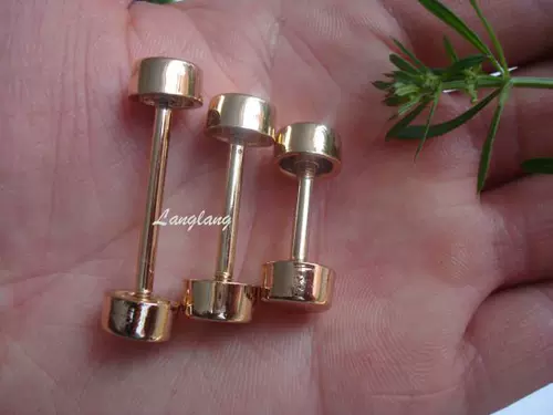 Золотые серебряные качественные гантели, аксессуар для сумки, сумка, колесо, DIY