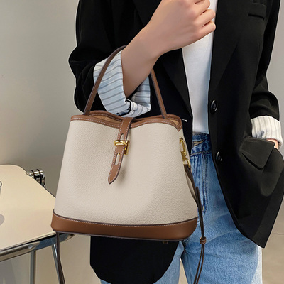 taobao agent Shoulder bag, handheld capacious fashionable bucket, bag strap, 2022 collection, one-shoulder
