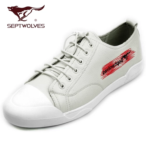 Septwolves, кожаная повседневная обувь, модные туфли для кожаной обуви, 2019, в корейском стиле, три цвета