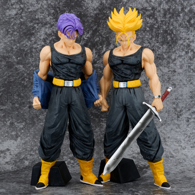 taobao agent Seven Dragon Ball TL Tranks Hands Templars Saiya Purple Huangfa Traks Model Swing Gifts