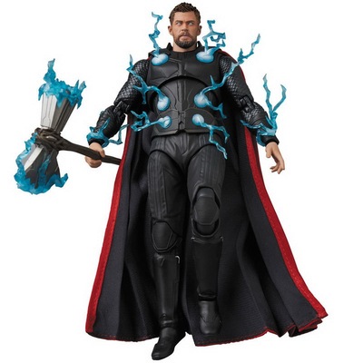 taobao agent MAFEX Marvel Avengers 4 Wireless War Thunder Storm Hammer Steel Spider -Man joint can handle toys