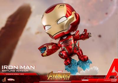 taobao agent HOTTOYS HT Reunion 3 Iron Man MK50 Tony Q version shake head -on -board decoration birthday gift