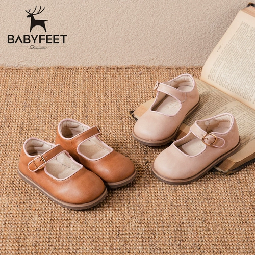 Дышащие туфли для кожаной обуви, детская нескользящая обувь, из натуральной кожи, 1-3 лет