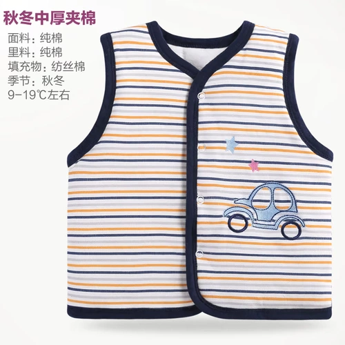 Детский осенний хлопковый зимний удерживающий тепло жилет подходит для мужчин и женщин, бюстгальтер-топ для новорожденных, в западном стиле