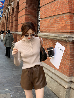 taobao agent Woolen knitted demi-season small design sweater, trend of season