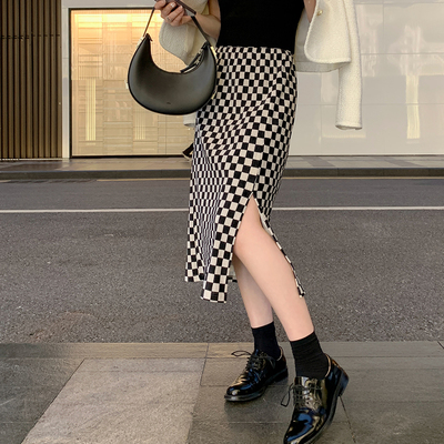 taobao agent Velvet poster, retro spring pleated skirt, high waist, new collection