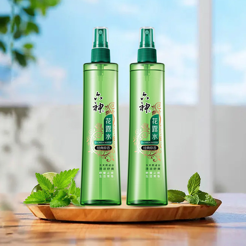 六神花露水经典原香玻璃瓶180ml*2