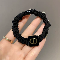 Черная веревка для волос