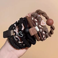 10 Черная кофейная веревка головы