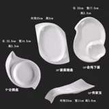 Чистая белая керамическая тарелка овощной диск дом отель Tableware Творческая тарелка фруктовый салат миска западный обеденный диск