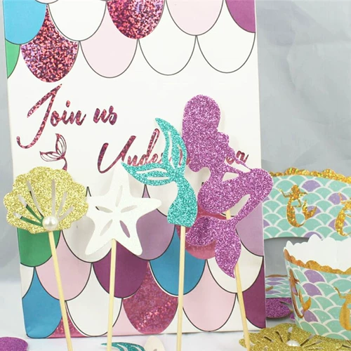 Haibei Starfish Cake Respuent Mermaid Border Border Border Gif