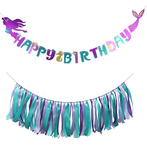 Атмосфера макета украшения празднование празднование розово -фиолетовое баннер стена висячи