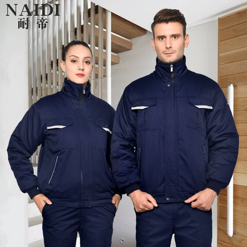 Зимняя куртка для работы подходит для мужчин и женщин, пуховик, увеличенная толщина