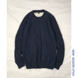 Демисезонный трендовый трикотажный утепленный свитер для влюбленных, в корейском стиле, оверсайз